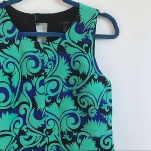 J. Crew Jacquard Print A Line Dress - Picture 8 of 8